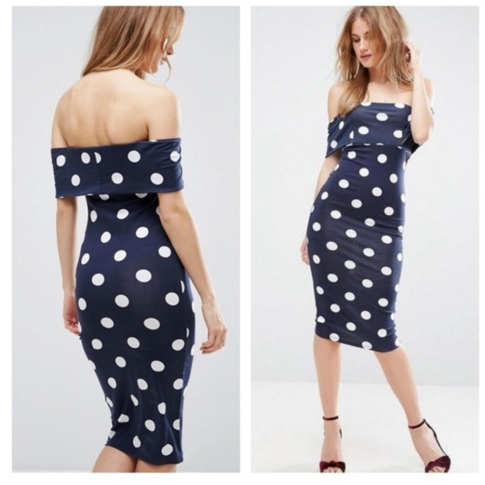ASOS polkadot dress sz. 2 BNWT